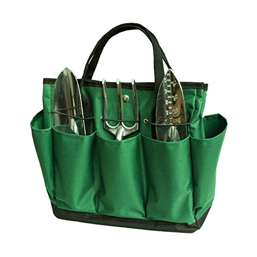 Bestmemories Garden Tool Totes Green Weeding Tools Carry Bags Multifunctional Handheld Garden Tool Totes Bucket Organizer Garden Tool Holders Storage Bags