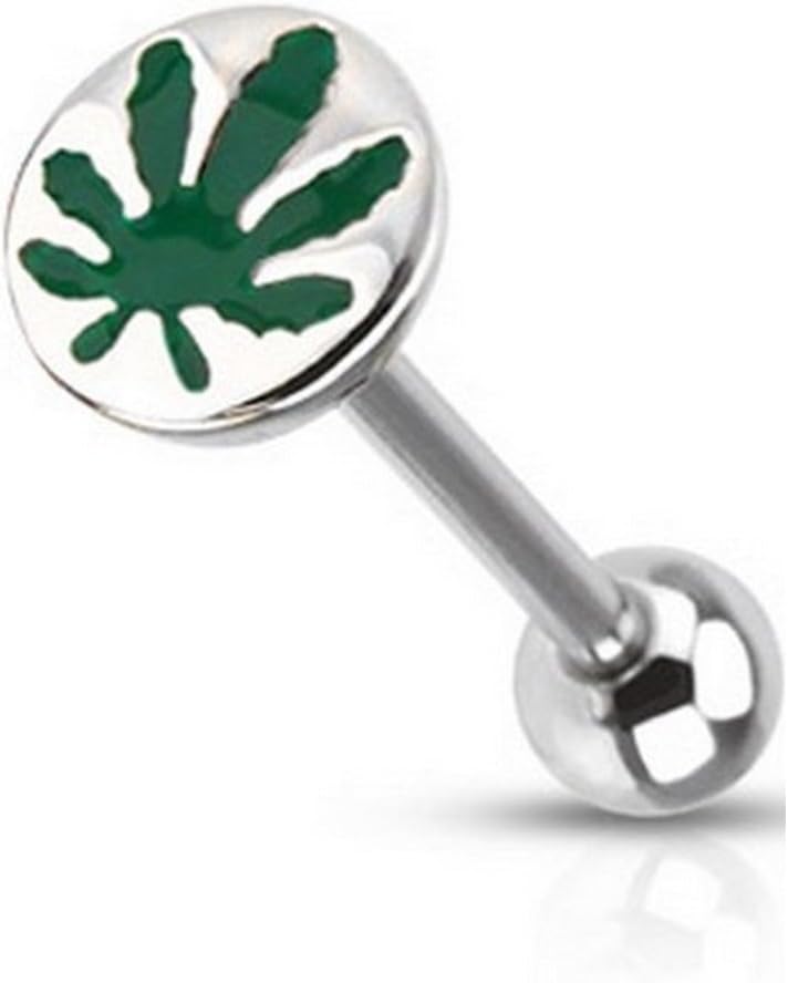 Tongue Piercing CANNAB