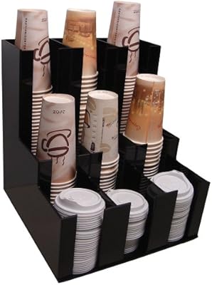 Amazon Com Verticle Coffee Cup Dispenser And Lid Holder Condiment