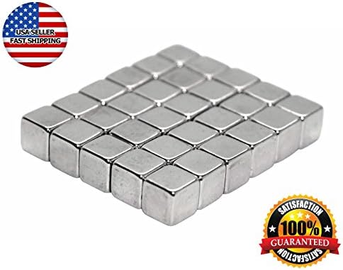 Universal Magnetic Holder - Tiny Square Adhesion Cube Magnets (30 Pack)