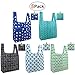 BeeGreen Reusable Grocery Bags 6 Pack with Pouch Shopping Bags Reusable X-Large Durable Washable Foldable Tote Bags Red Green Black Teal Blue Light Blue