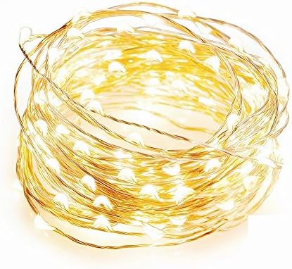 Dimmable LED String Lights Twinkle Lights, IPing 100 LEDs 33ft Silver Wire Indoor And Outdoor Waterproof Christmas Decorative Lights With Remote Control For Bedroom,Patio,Party,Holiday