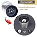 Pepper Mill Salt Grinder, Stainless Steel Surface Pepper or Salt Mill with Adjustable Coarseness & Cleaning Brush by F-Q-T (1 piece) Salt Shakers Cruets