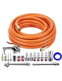 Kit de compresor de aire diario para herramientas, 3 8 '' X 25 FT Manguera, Accesorios para herramientas neumáticas de 18 piezas, 1 4 '' de conexión