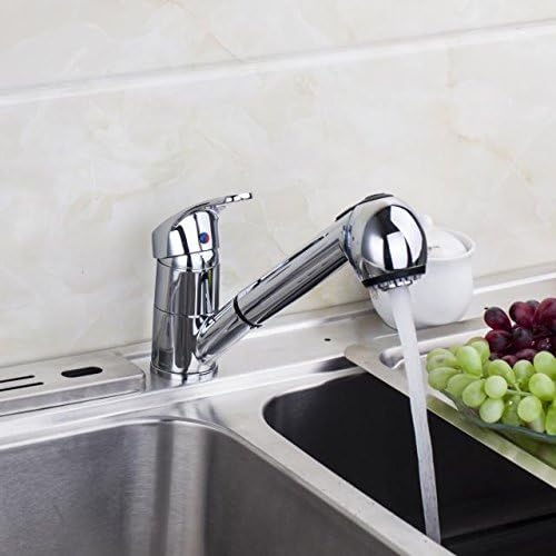 Kitchen Sink Pull Out Mixer Tap Chrome Faucet