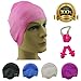 #1 Swimming Cap For Adult Men & Women, Boys & Girls. Specially Designed for Swimmers with Long, Thick, Curly Hair - The Best Silicone Swim Cap On Amazon – Free Nose Clip & Ear Protection.