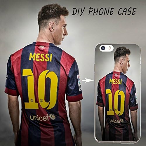 iPhone SE / 5 Case , SPlGEN [Liquid Armor] SOFT-FLEX [Crystal Clear] Premium Clear Flexible Soft TPU / Extra Grip Case for Apple iPhone 5 (2013) / SE (2016) - Crystal Clear (SPG116) (Messi Style 2)