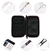 Ewolee Portable Coil DIY Tool Sets Case Mini Coil Kbag Tools Bag Carry Case for Coils, Tanks, Mods Bottles Coil Supplies and Other Accessories, Black(Case Only)
