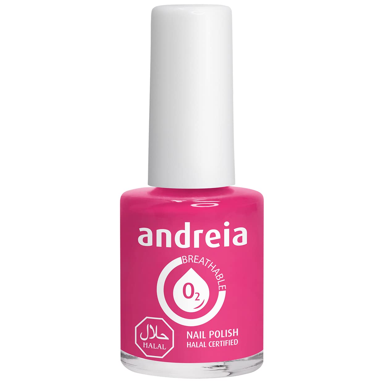Andreia Halal Breathable Nail Polish Varnish - Water Permeable - B8 Pink - Shades of Purple | 10.5 ml