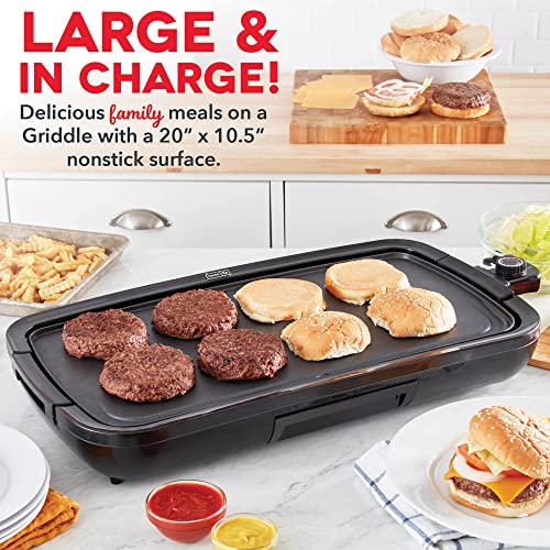 DASH Deluxe Everyday Electric Griddle with Dishwasher Safe Removable