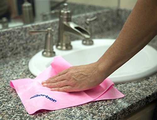 Clean Tools The Mini Absorber Synthetic Drying Chamois, 17" x 13" (Color may vary),assorted