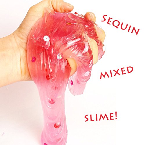 Hometall 12 Pack DIY Crystal Clear Slime Kits Slime Putty Slime Clay Toys Crafts Making Jelly Mud Dough Stress Relief Toy with 5PCS Colorful Straws, 6PCS Modeling Making Tools.(12 Colors) - Thumbnail 3