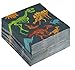 Juvale Dinosaur Skeleton Kid Napkins - 2-Ply Disposable Paper, 6.5 x 6.5 in Folded (13 x 13 in Open), Pack of 100 - Fun Kid Napkins for Dinosaur Birthday Party & Lunch