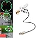 Mini USB Fan Clock Fan for PC Laptop Notebook Desktops Flexible LED Cooling Flashing USB Fan