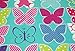 Butterflies and Unicorns Trendy Girl's Wide Ruled 100 Sheets Composition Notebooks - (Pack of 2)