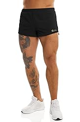 Ouber Men's Running Shorts with Liner 2'' Workout