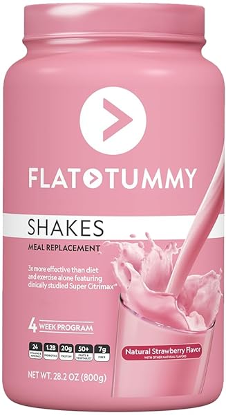 FLAT TUMMY TEA MEAL REPLACEMENT SHAKE – STRAWBERRY,...