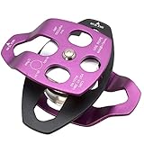 Fusion Climb Secura Double Aluminum Side Swing Pulley Purple