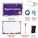 Xin store Magnetic Letters with Magnetic Writing Board and Storage Box - 208 Pieces Uppercase Lowercase Foam Fridge Alphabet Magnets for Kids Preschool Spelling and Learning Toy Game