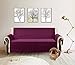 JIATER Improved Non-Slip Pet Dog Sofa Slipcovers Living Room Couch Covers Furniture Protectors (Wine Red, Sofa)