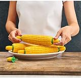 Kuhn Rikon Corn Holder Set 8 Pieces Yellow/Green Plastic 1.5x2x17.5 cm view 2