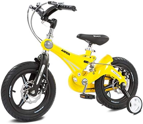 3 6歳のショックアブソーバータイプ一輪男女用子供用自転車 さまざまな色とサイズから選択 スーパーセール 男の子と女の子のベビーカーのおもちゃ ハンドルバー フレーム Inches Yellow 12 Aurora シートを安全に収納できます