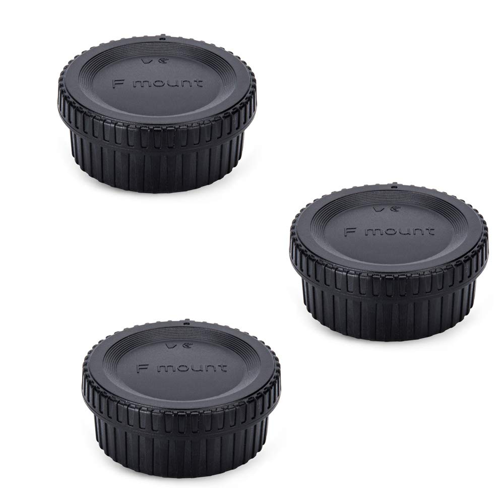 Photo 1 of Rear Lens Cap & Body Cap Cover for Nikon F Mount Camera D3500 D3400 D3300 D3200 D3100 D3000 D7500 D7200 D7100 D5600 D5500 D5300 D5200 D5100 D5000 D780 D850 D810A D810 D750 D6 D5 D4s D4-3 Packs