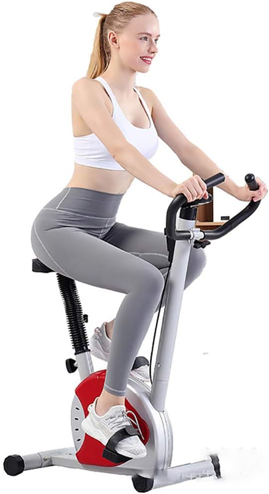 GAYBJ Upright Exercise Bike Home Weight Loss Exercise Bike Exercise Pedal Bike Indoor Studio Cycles Aerobic Training Fitness Cardio Bike Unisex's Folding Exercise Bike