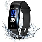 DoSmarter Fitness Tracker, Color Screen Activity Health Tracker Heart Rate Blood Pressure Monitor, Waterproof Smart Pedometer Watch Band Step Calories Counter Kids Woman Man