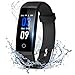 DoSmarter Fitness Tracker, Color Screen Activity Health Tracker with Heart Rate Blood Pressure Monitor, Waterproof Smart Pedometer Watch Band with Step Calories Counter for Kids Woman Man, Black
