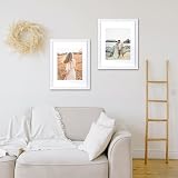 Scholar Tree White Picture Frames 14x11 Inch 2 Pack MDF with Passepartout view 3