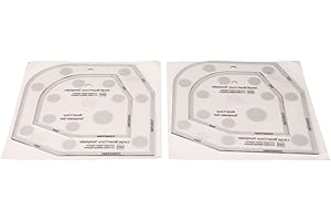 Home Bowl Cozy Pattern Template 2 Pcs Bowl Cozy creative grids bowl cozy template Template Acrylic Exquisite Bowl Wrap Sewing