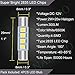 NAKOBO 2835 Chipsets （More Brighter）White 28mm 29mm Festoon Led Bulb 3-SMD 6614F 6612F for Car Interior Vanity Mirror Sun Visor Lights (pack of 4)