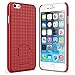 iPhone 6 Plus Case, i-Blason [Transformer] iPhone 6 Plus (5.5) Case Slim HolsterKickstand [Holster Combo] Matte finish with Apple Logo Cutout - Slim Case for iPhone 6 Plus 5.5 inch (Red)