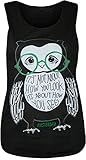 WearAll Women's Owl Print Vest Top