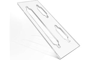 Gabasinover Clear Acrylic Keyhole Slot Template Picture-Hanging Keyhole Template Compatible with Routing Picture Frame Woodworking DIY Enthusiasts 1pcs