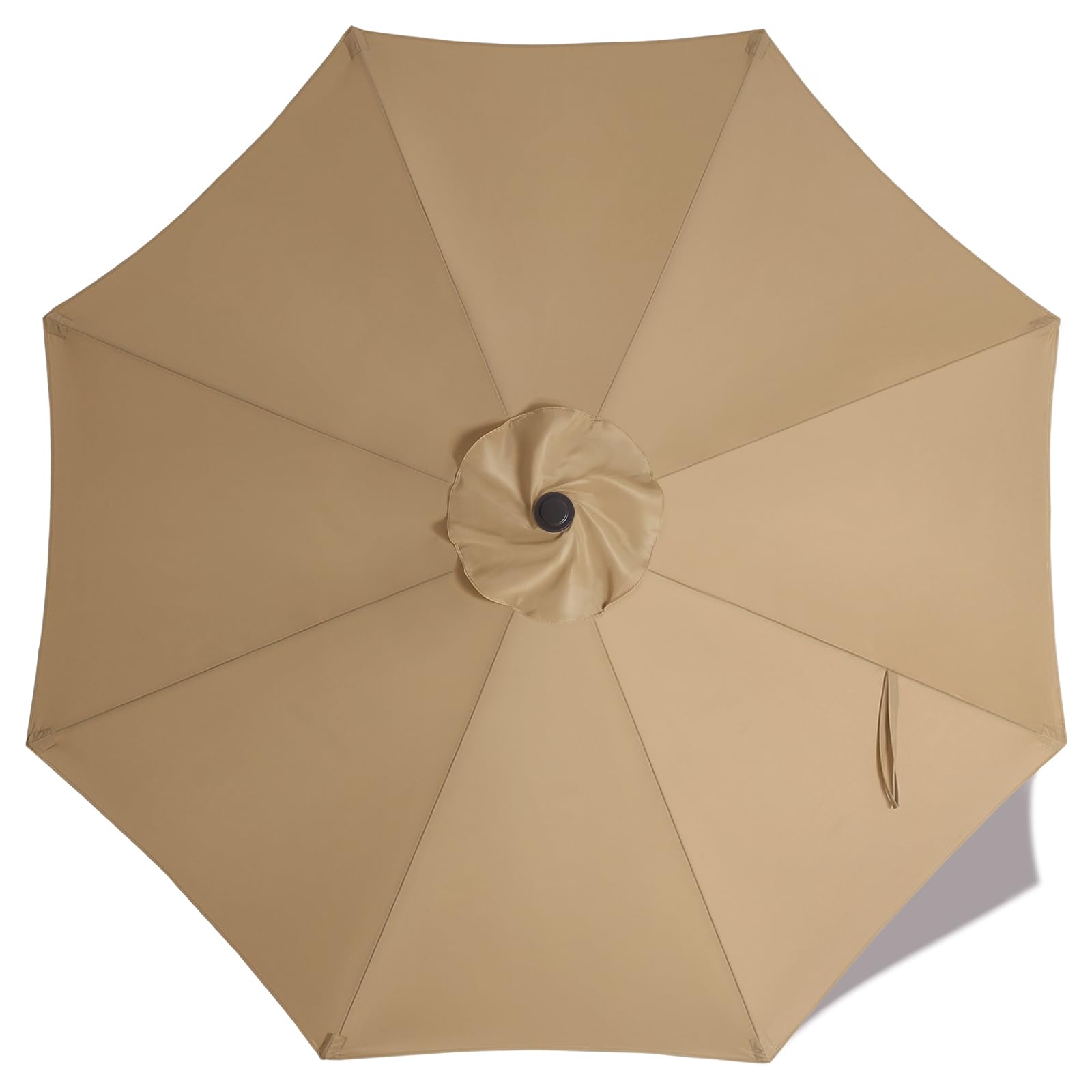 Photo 1 of ABCCANOPY 7.5ft Outdoor Umbrella Replacement Top Suit 8 Ribs (Khaki)