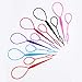 Sumind 12 Sets Plastic Pull Hair Pin Hair Braid Ponytail Maker Styling Tool, 6 Colors, Totally 24 Pieces