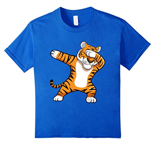 Dabbing Tiger Football Team Mascot Funny Dab T-shirt Cat