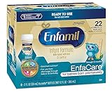 Enfamil  EnfaCare Baby Formula - 22 Calorie - 2 fl oz Plastic Nursette Bottles, 6 Count (Pack of 8)