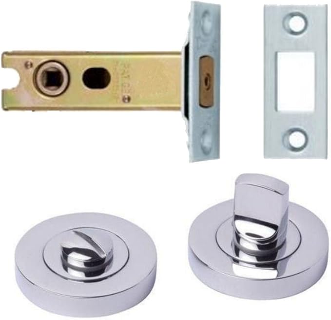 High Quality Polished Chrome Bathroom Thumb Turn Release + 64mm