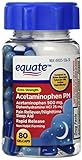 Equate - Pain Reliever PM Nighttime Sleep Aid, Extra Strength, Acetaminophen 80 Gelcaps (1)
