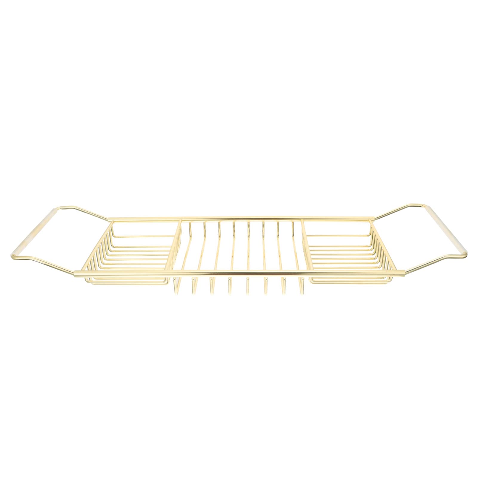 Photo 1 of Stainless Steel Shower Tray: European Style Extendable Bathtub Tray for Luxury Bath Stainless Steel Over The Tub Bath Tray for Bathroom Accessories