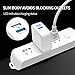 Quick Charge 3.0 USB Wall Charger, JSAUX 30W Dual Ports Travel Charger with Foldable Plug for Samsung Galaxy S9 S8 Plus Note 8 S7 Edge, iPhone X 8 7 6 6s Plus, iPad Pro Air 2 mini, LG G7 & more