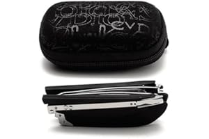 Portable Pocket Readers for Men Women, Foldable Anti-Blue Light Reading Glasses with Case, Anti Eyestrain Computer Glasses