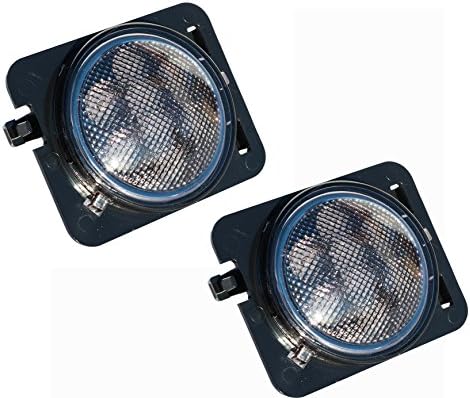 2 pcs Jeep wranglerTurn Signal Lights Fender flare lights Side Marker Lights yellow with smoke for 2007-2017 Jeep Wrangler JK JKU