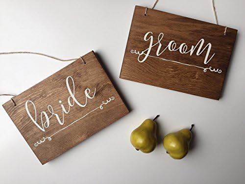 Bride and Groom Signs, Hanging Chair Signs, Hanging Wedding Signs, Mr &amp; Mrs Sign, Bride and Bride Signs, LGBT Wedding, LBGTQ Union Signs