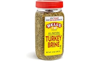 BELL'S Bell’s Turkey Brine – 12 oz – Apple & Cranberry Infused Brining Mix with Bell’s Seasoning – Moist, Juicy, Flavorful Turkey– Ideal for Roasting, Smoking, or Grilling
