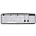 HDE Large Print Keyboard Wired Large Letter Key Keyboard USB Keyboards for Visually Impaired