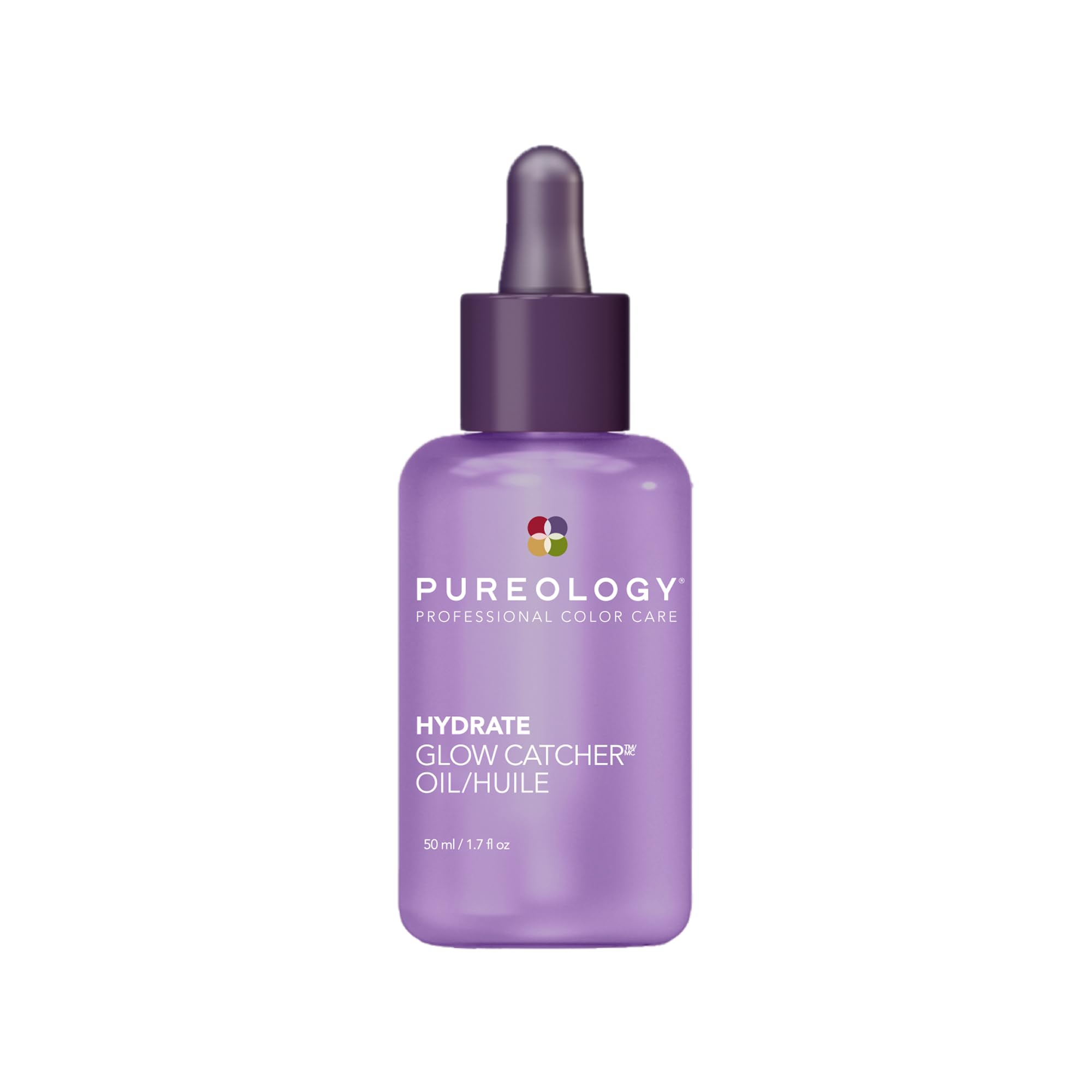 Pureology Hydrate Glow Catcher Hair Oil – Up to 72 Hours of Hydration & Shine, All Day Frizz Control, For Dry Hair, Lightweight Heat Protectant, Color Safe